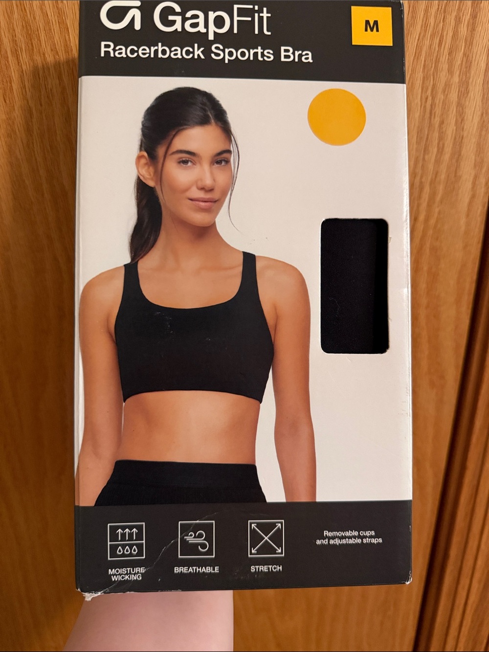 GAP Black Racerback Sports Bra